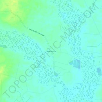 Needmore topographic map, elevation, terrain