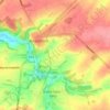 La Villette topographic map, elevation, terrain
