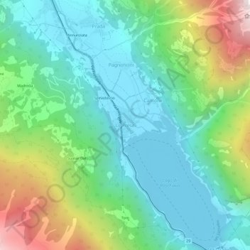 Le Prese topographic map, elevation, terrain