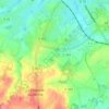 Montagnou topographic map, elevation, terrain