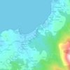 Cans topographic map, elevation, terrain