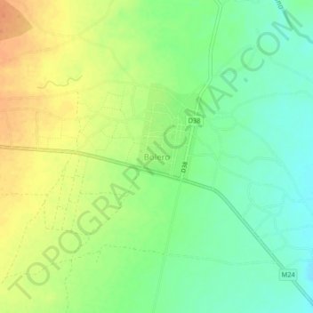 Bolero topographic map, elevation, terrain