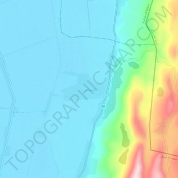 Al Hawash topographic map, elevation, terrain