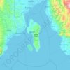Samal Island topographic map, elevation, terrain