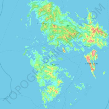 Lakit Island topographic map, elevation, terrain