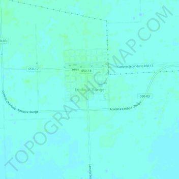 Emilio V. Bunge topographic map, elevation, terrain