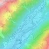 les Rosières topographic map, elevation, terrain