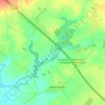 Kuckuck topographic map, elevation, terrain