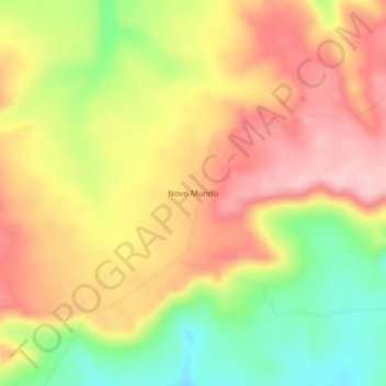Novo Mundo topographic map, elevation, terrain