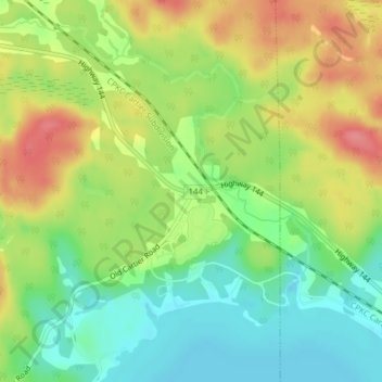 Windy Lake topographic map, elevation, terrain