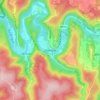 Membre topographic map, elevation, terrain