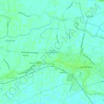 Caselle Provinciale topographic map, elevation, terrain