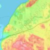 DuPont topographic map, elevation, terrain
