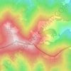 Manzanar topographic map, elevation, terrain