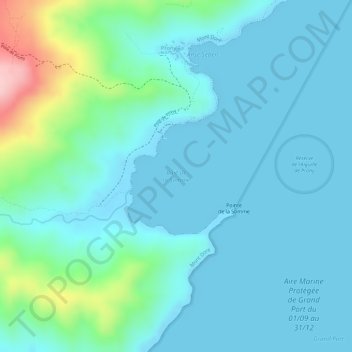 Baie de la Somme topographic map, elevation, terrain