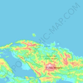 Pulau Lawak topographic map, elevation, terrain