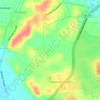 Harper Number One Dam topographic map, elevation, terrain