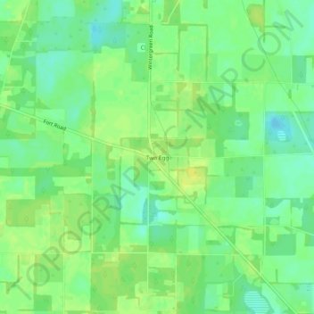 Two Egg topographic map, elevation, terrain