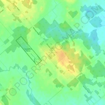 Munster topographic map, elevation, terrain