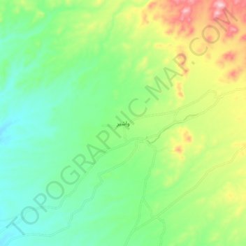 Washer topographic map, elevation, terrain