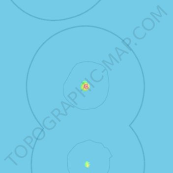 Mariana Islands topographic map, elevation, terrain