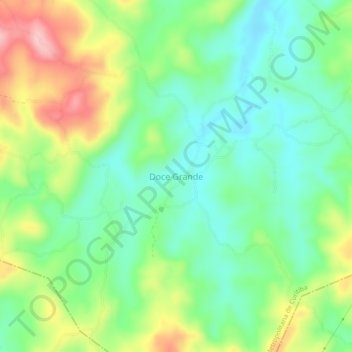 Doce Grande topographic map, elevation, terrain