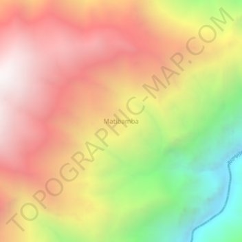 Matibamba topographic map, elevation, terrain