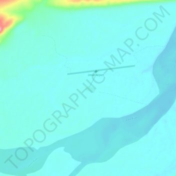 Umiat topographic map, elevation, terrain