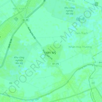Thiên Lộc topographic map, elevation, terrain