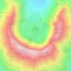 Lava Dome topographic map, elevation, terrain