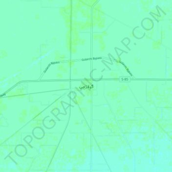 Golarchi topographic map, elevation, terrain