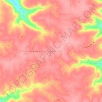 Conception topographic map, elevation, terrain