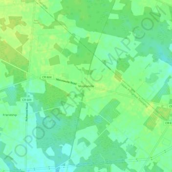 Monroeville topographic map, elevation, terrain