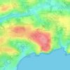 Le Bourg topographic map, elevation, terrain