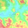 Boddington topographic map, elevation, terrain