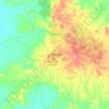 Banlung topographic map, elevation, terrain