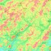 Heyuan topographic map, elevation, terrain