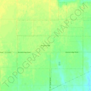Breckinridge topographic map, elevation, terrain