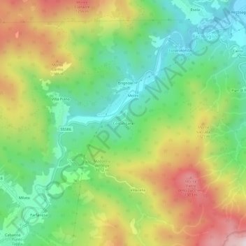 Costafigara topographic map, elevation, terrain