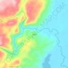 Juncal topographic map, elevation, terrain
