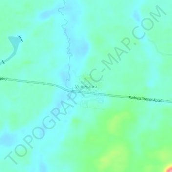 Vila Apiaú topographic map, elevation, terrain