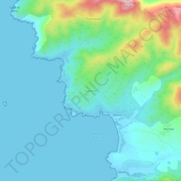 Stuppielli topographic map, elevation, terrain