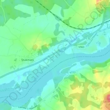 Liepsalas topographic map, elevation, terrain