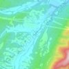 Medley topographic map, elevation, terrain