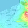 Lasem topographic map, elevation, terrain