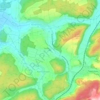 Wil topographic map, elevation, terrain