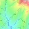 Alto Caña topographic map, elevation, terrain