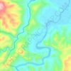 San Simon topographic map, elevation, terrain