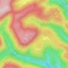 Eiderberg topographic map, elevation, terrain