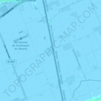 La Distillerie topographic map, elevation, terrain